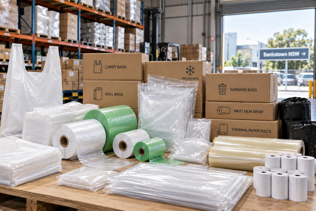 Wholesale packaging supplies for businesses near Bankstown NSW Sydney