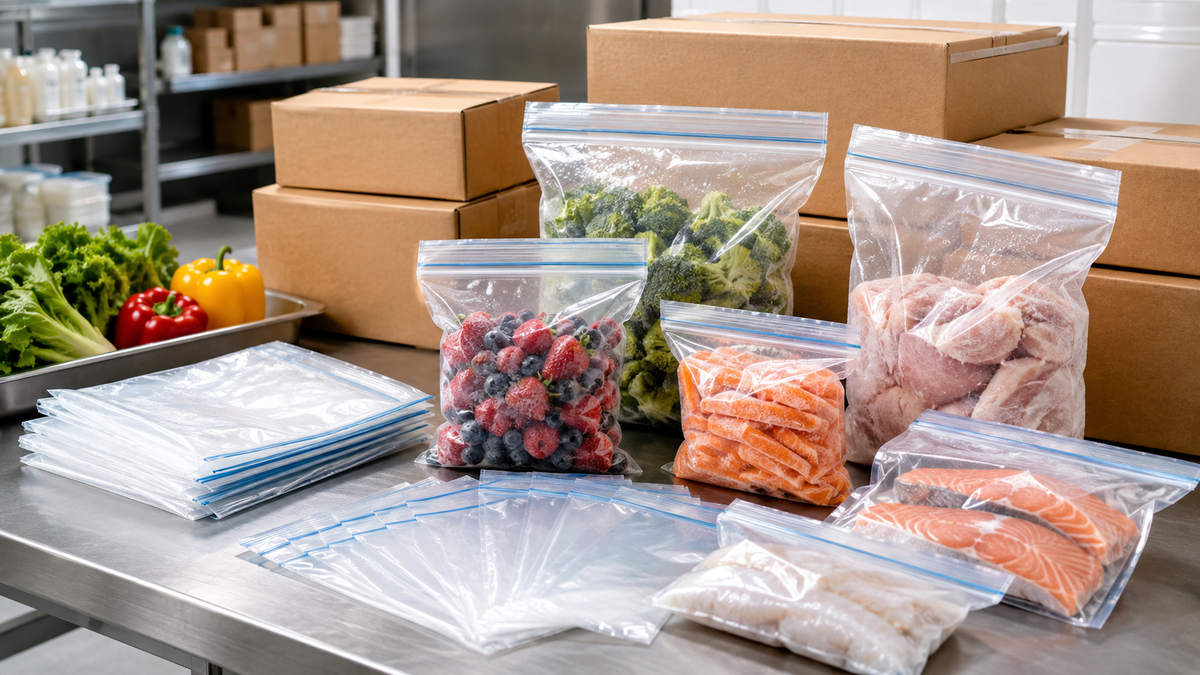 Wholesale freezer bags for restaurants, cafés and food businesses in Australia