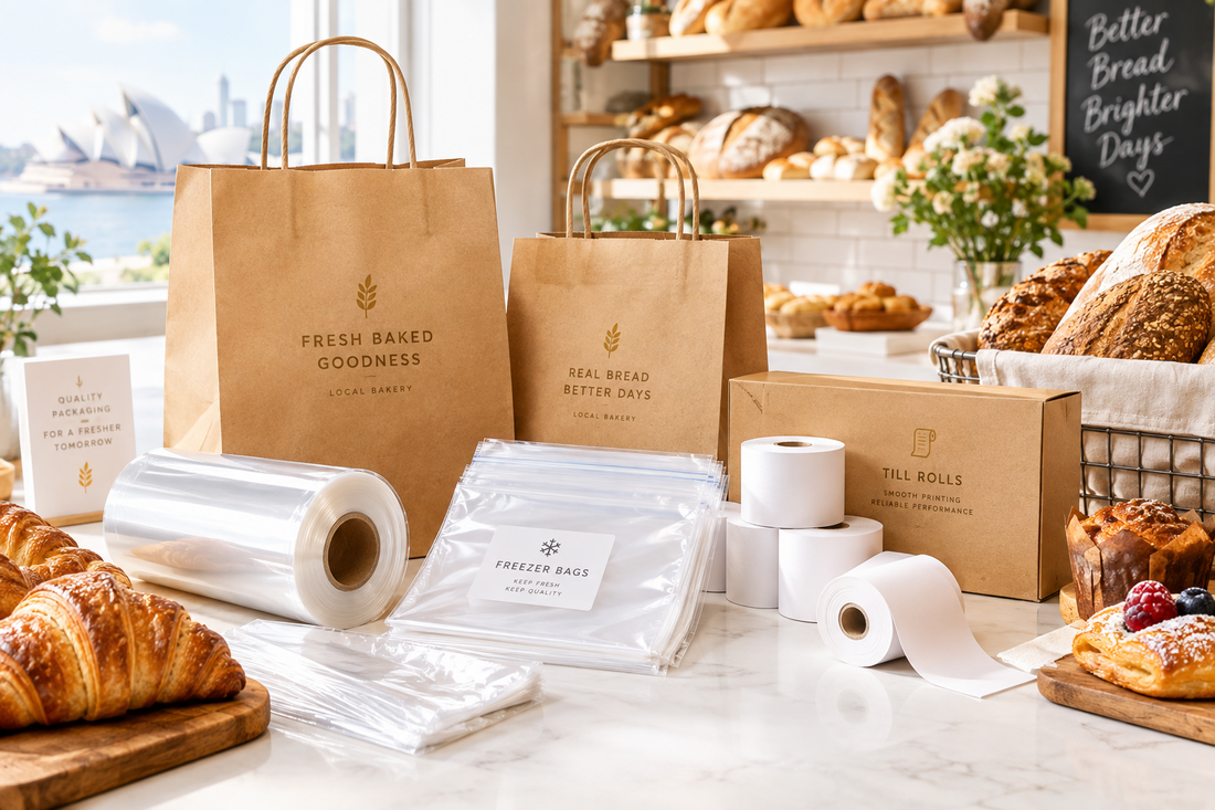 Bakery Packaging Supplies in Sydney: Bags, Wrap & Till Rolls