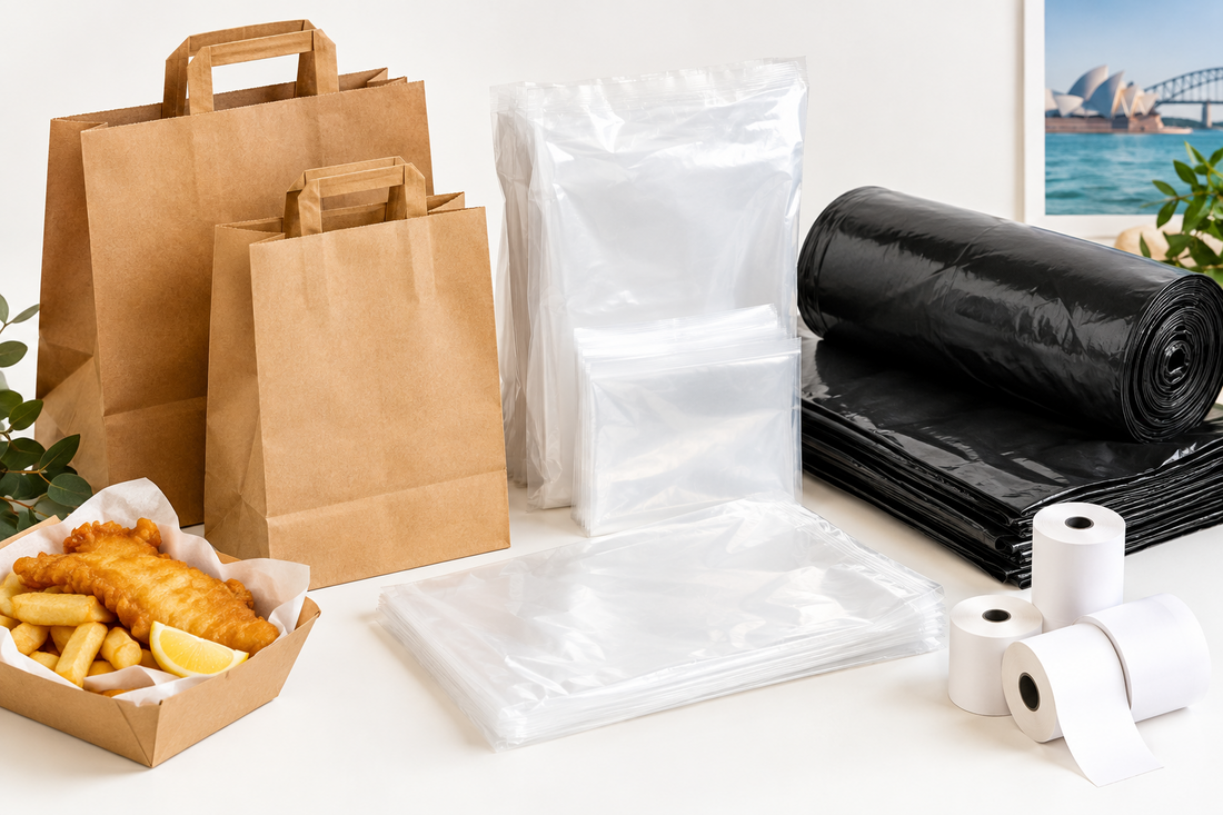 Fish & Chips Shop Packaging in Sydney: Bags, Prep & Till Rolls