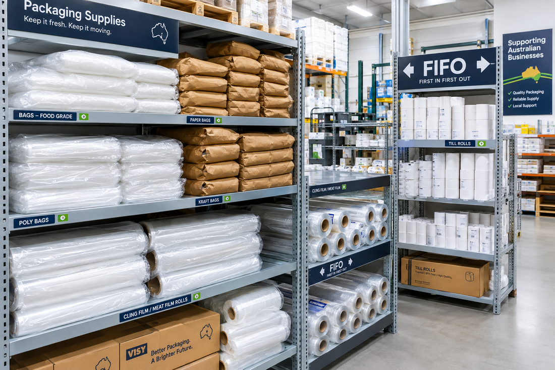 How to Store Bulk Packaging: Bags, Film & Till Rolls Without Damage