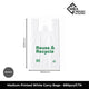 Medium printed white carry bags supplied in a bulk carton of 680 pieces for retail, takeaway and commercial use