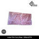 Large pink carry bags supplied in a bulk carton of 520 pieces for retail, takeaway and commercial use