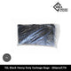 72L black heavy duty garbage bags, 400+360×900mm, supplied in a bulk carton of 250 bags